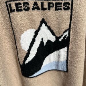 Beige Alpes logo Sweater